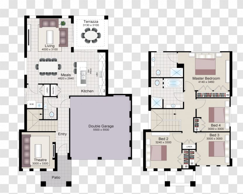 Floor Plan Dolcetto House - Elevation - Wood Transparent PNG