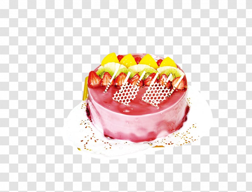 Strawberry Cream Cake Birthday Fruitcake Shortcake Pie Transparent PNG