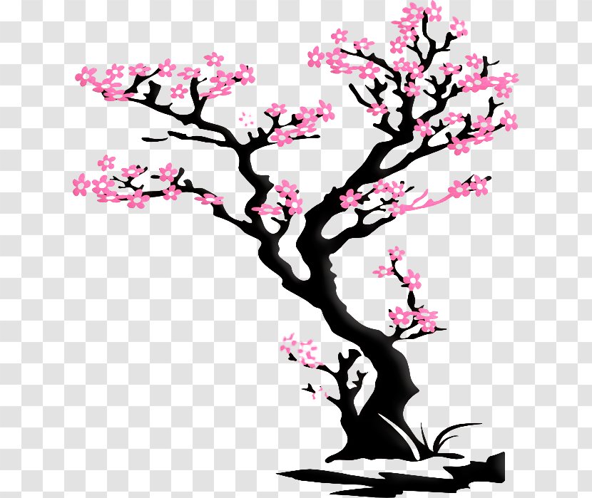 Wall Decal Cherry Blossom Sticker - Decorative Arts - Sakura Tree Transparent PNG