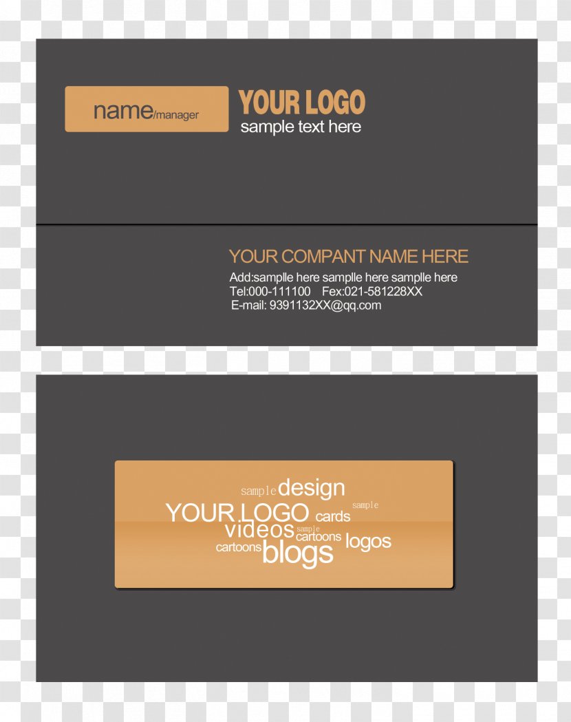 Business Card Graphic Design - Cards - Elegant Gray Transparent PNG