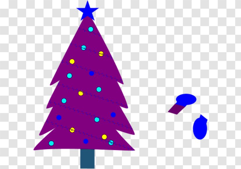 Christmas Tree Ornament Clip Art - Fir - Purple Cliparts Transparent PNG