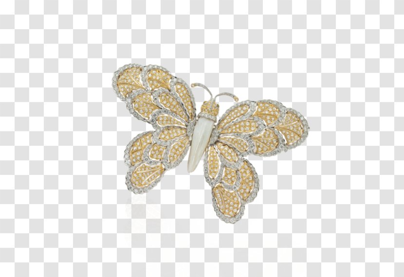 Butterfly Brooch Engraving Buccellati Jewellery Transparent PNG