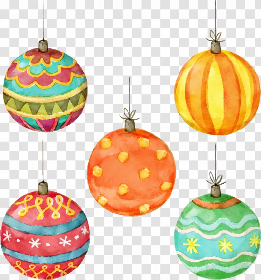 Christmas Lights Watercolor Painting - Lantern - Hand-painted Transparent PNG
