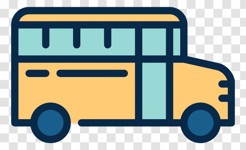 School Bus Transport Icon - Yellow Transparent PNG