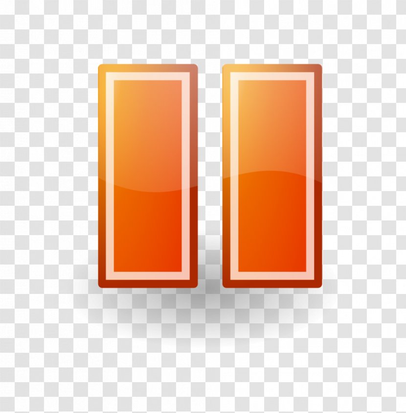 Button Clip Art - Orange Transparent PNG
