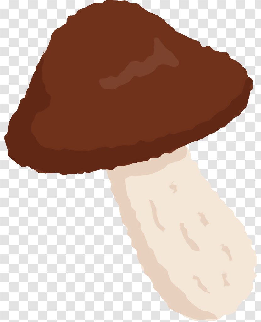 Autumn Mushroom Food - Chocolate Ice Cream - Fungus Cap Transparent PNG