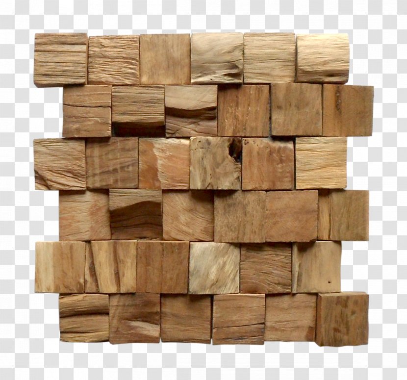 Wood Kayu Jati Mosaic Floor Tile - Hardwood - Material Transparent PNG