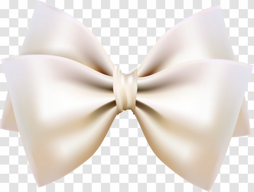 Butterfly Shoelace Knot Ribbon White - Simple Bow Tie Transparent PNG
