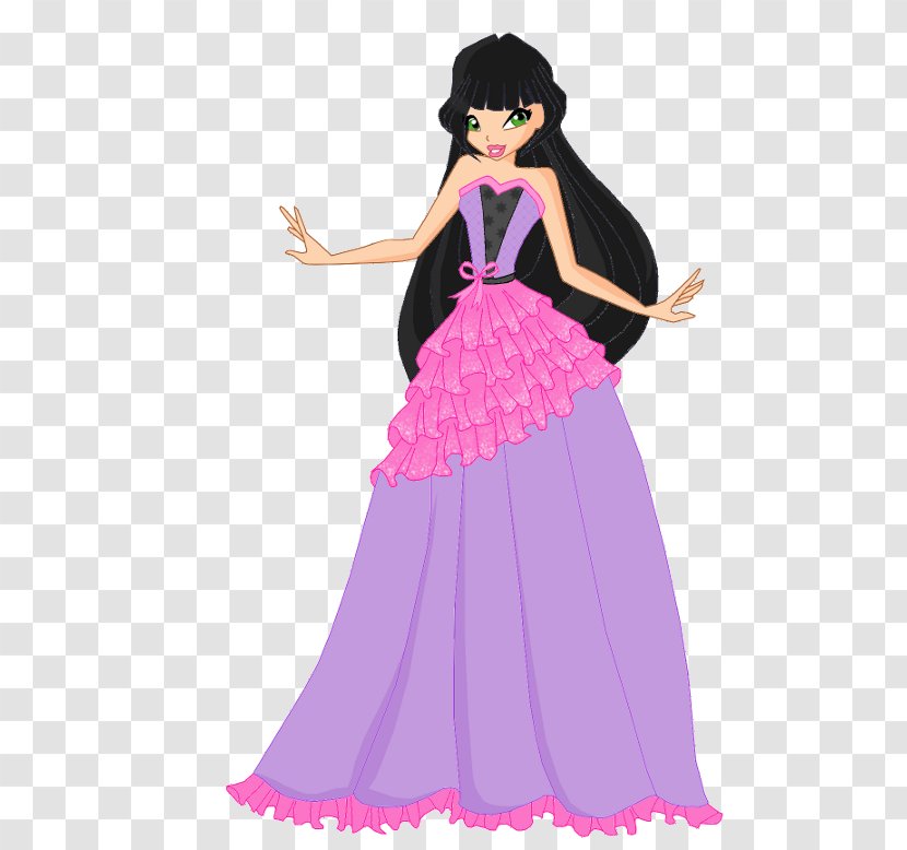 Ball Gown Dress Cartoon Barbie - Frame - Design Transparent PNG