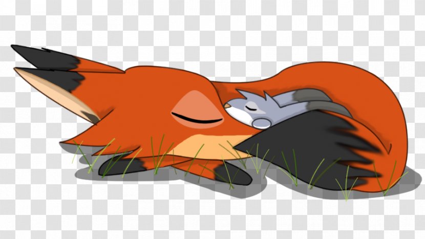 Canidae Red Fox Drawing Rabbit - Sleeping Transparent PNG