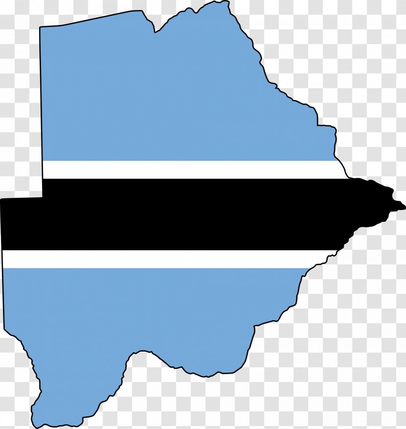 Flag Of Botswana National Map Transparent PNG
