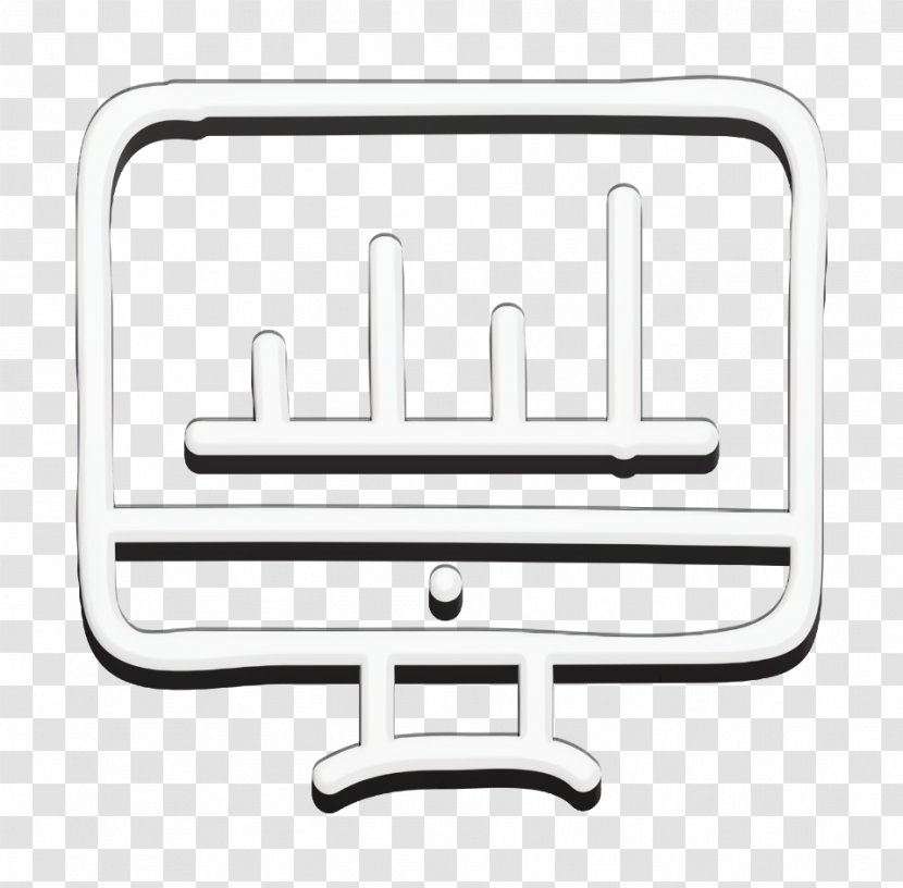 Bars Icon Chart Graph - Web - Line Art Meter Transparent PNG