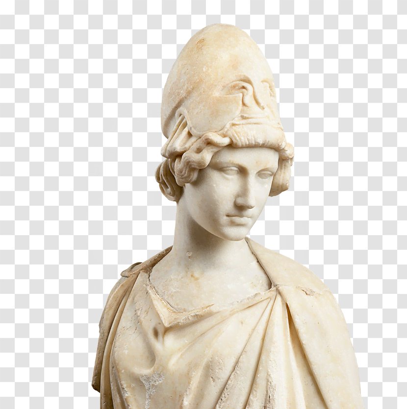 Hephaestus Bust Liebieghaus Athena Parthenos Zeus - Athens - Greek Statue Transparent PNG