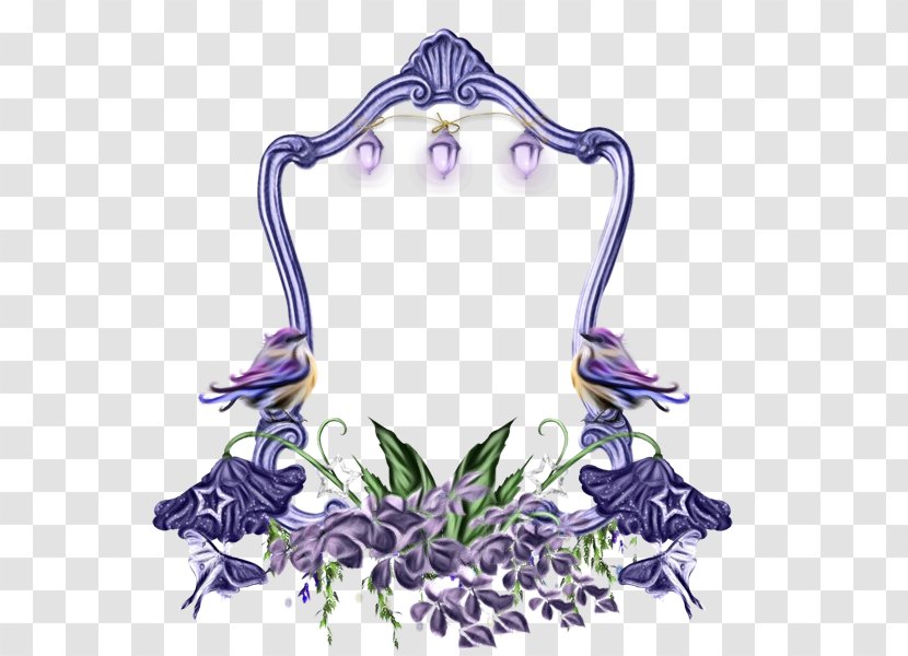 Background Flower Frame - Violet Family - Wildflower Transparent PNG