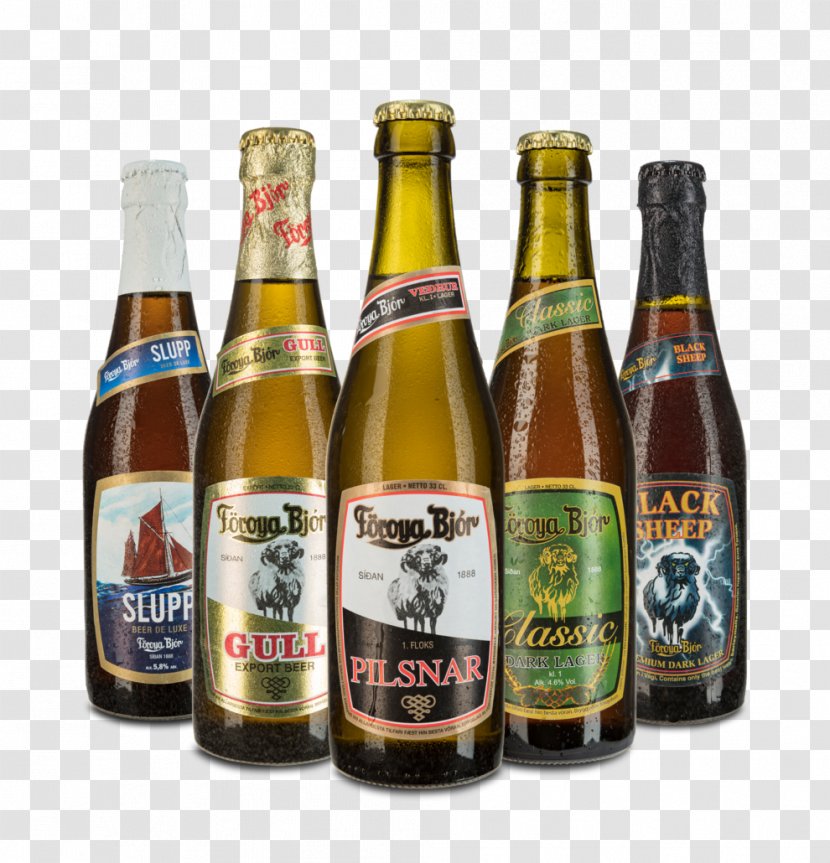 Lager Beer Bottle Veðrur Föroya Bjór - Ram Transparent PNG