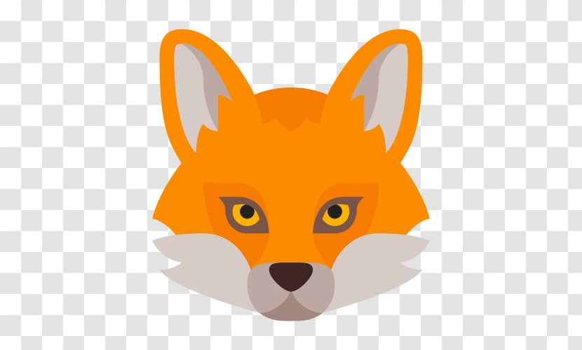 Clip Art Red Fox Echo - Orange Transparent PNG