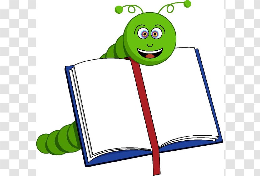 Reading Free Content Book Clip Art - Cute Bookworm Cliparts Transparent PNG