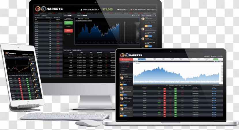 Foreign Exchange Market Contract For Difference Binary Option Trader Electronic Trading Platform - Device - Open Account Online Transparent PNG