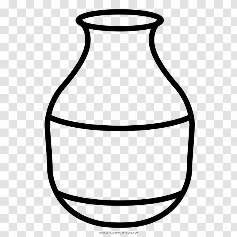 Drawing Vase Coloring Book .de - Line Art Transparent PNG