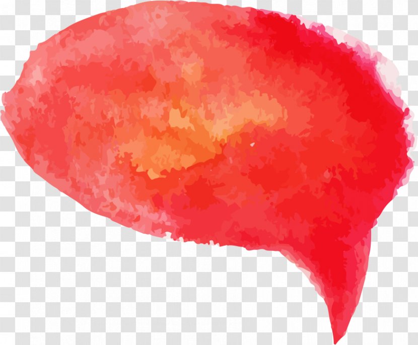 Red Dialog - Painting - Orange Transparent PNG