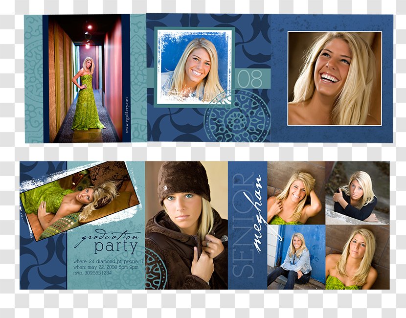 Photo Albums Collage Video Advertising - Frame - Graduation Card Transparent PNG