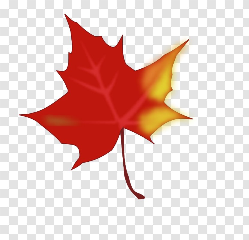 Autumn Leaf Color Red Maple Clip Art - Cartoon Fall Transparent PNG
