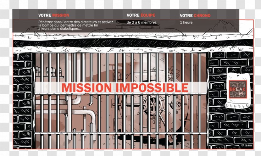 Team Break Paris 9 The Game - Structure - Escape RoomImpossible Transparent PNG