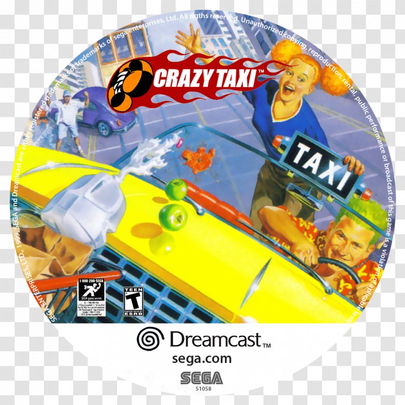 Crazy Taxi 2 3: High Roller Taxi: Fare Wars Video Games - Xbox Live Arcade Transparent PNG