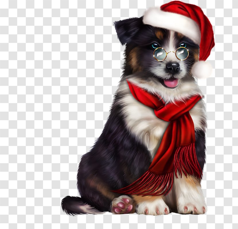 Dog Breed Puppy Christmas Clip Art - Like Mammal Transparent PNG