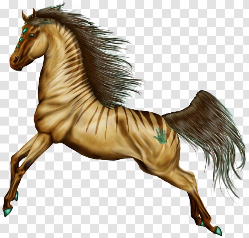 Mustang Mane Pony Foal Akhal-Teke - Mythical Creature Transparent PNG