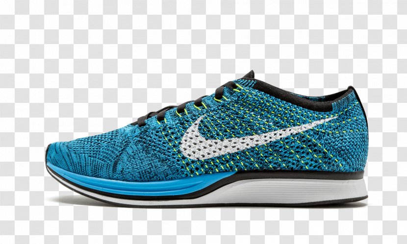 Nike Free Sports Shoes Flywire - Turquoise Transparent PNG