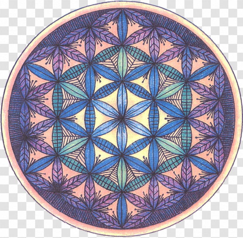 Overlapping Circles Grid Sacred Geometry Shape YouTube - Disk - Flor Transparent PNG