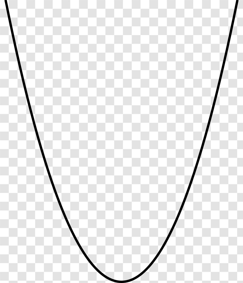 Parabola Curve Conic Section Cone Line - Black Transparent PNG