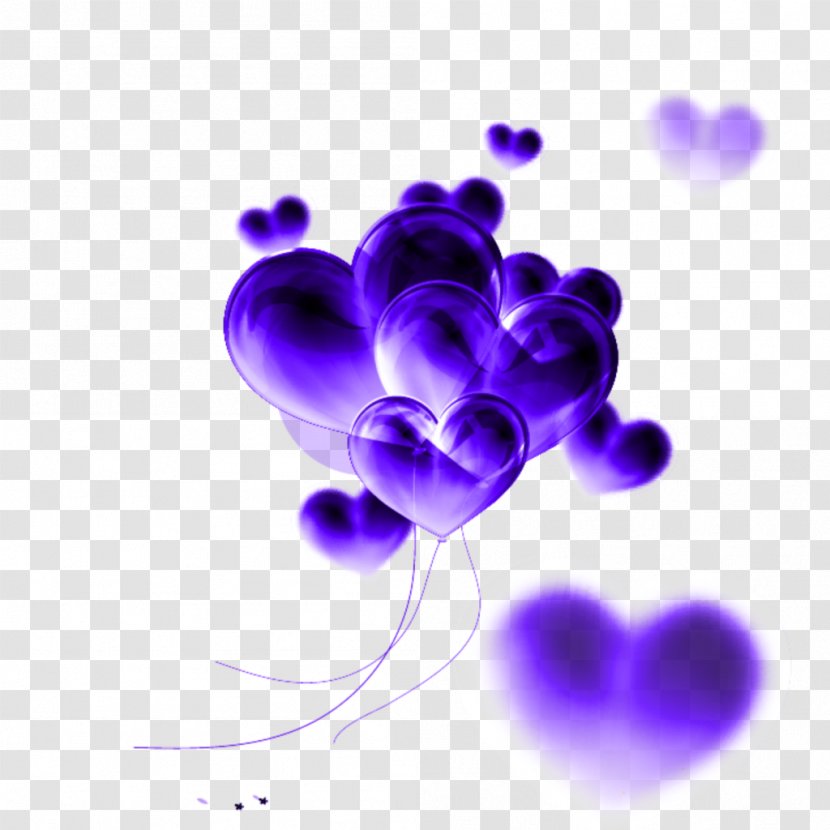 Love Background Heart - Petal - Purple Transparent PNG