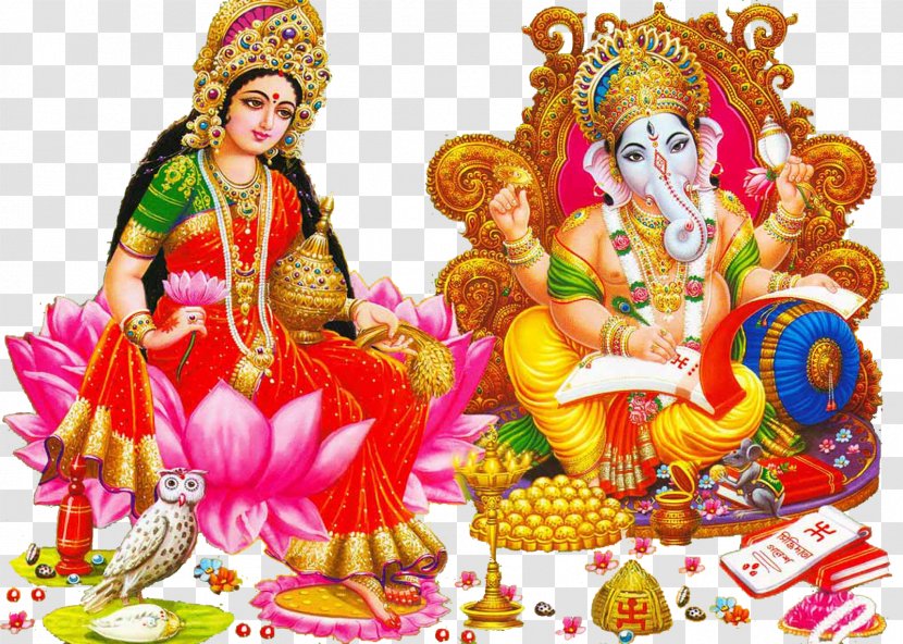 Ganesha Dhanteras Lakshmi Diwali Kubera - Happiness - Savitri Pooja Transparent PNG