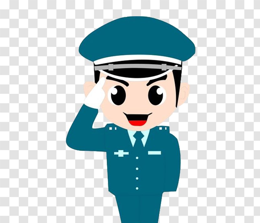 Police Officer Security Guard U8f14u8b66 Sina Weibo - Cartoon - Smiling Male Transparent PNG