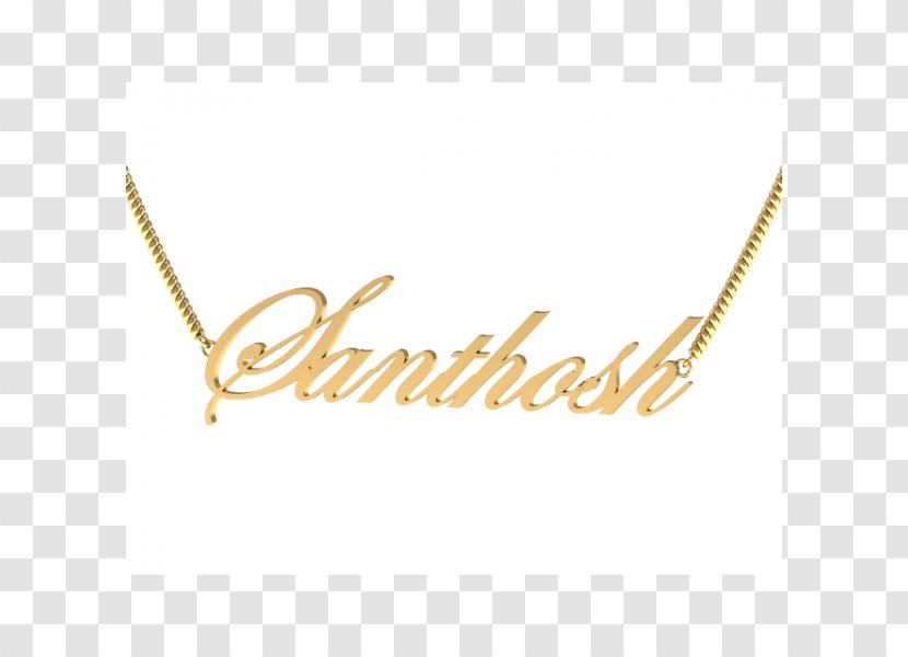 Necklace Charms & Pendants Jewellery Gold Name Transparent PNG