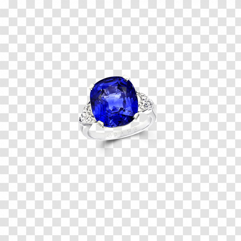 Sapphire Graff Diamonds Engagement Ring - Body Jewelry Transparent PNG