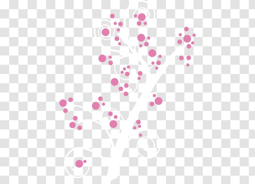 Branch Flower Clip Art - Heart - Pink Transparent PNG