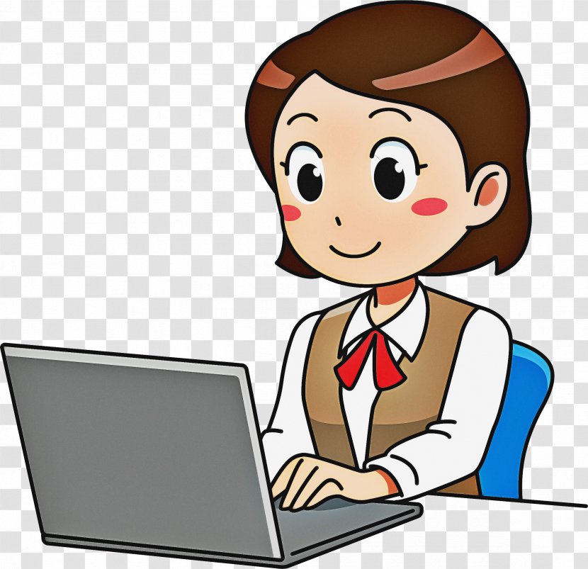 Cartoon Job Clip Art Learning Call Centre - Secretary Reading Transparent PNG