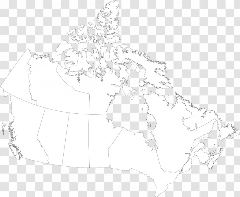 Line Art White Sketch - Canada - Design Transparent PNG