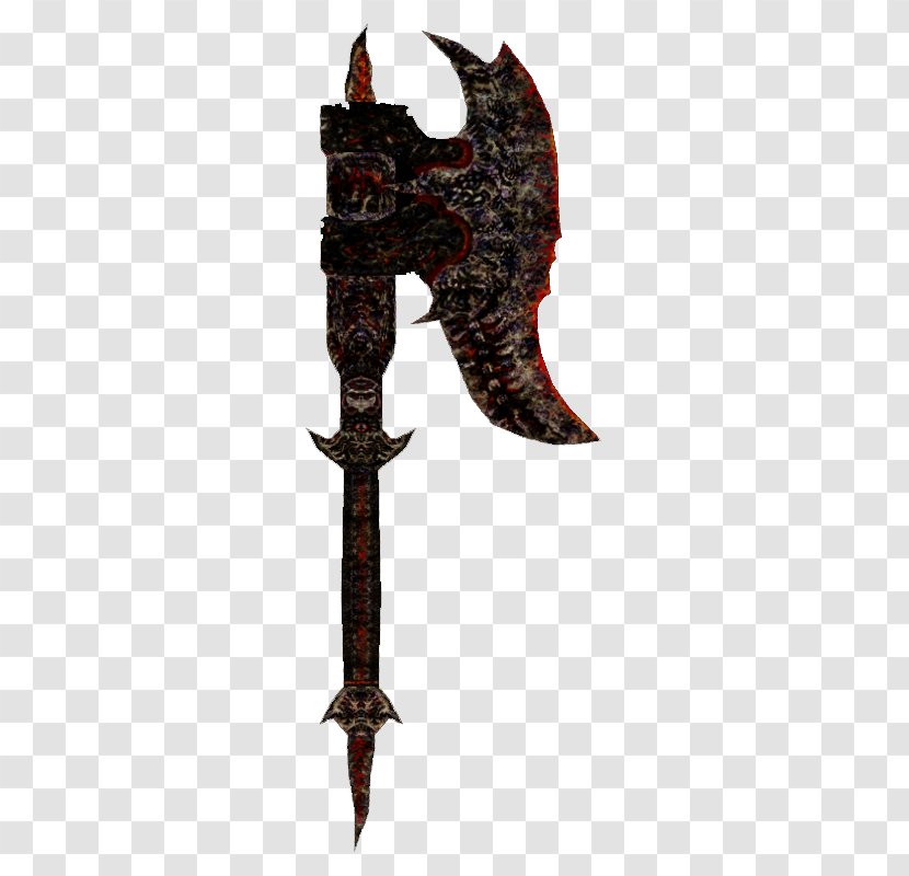 The Elder Scrolls V: Skyrim Battle Axe Shivering Isles Weapon - Online - Dungeons And Dragons Transparent PNG