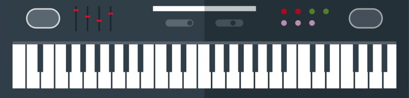 Computer Keyboard Musical Instrument - Cartoon - Instruments Transparent PNG
