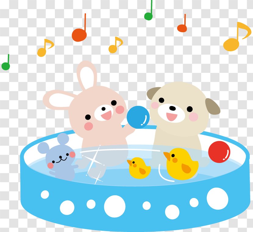 Swimming Pool Play 水遊び Infant Hot Tub - Food - Illust Transparent PNG