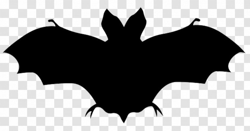 Vampire Bat Silhouette Clip Art - Black - Silhouettes Transparent PNG