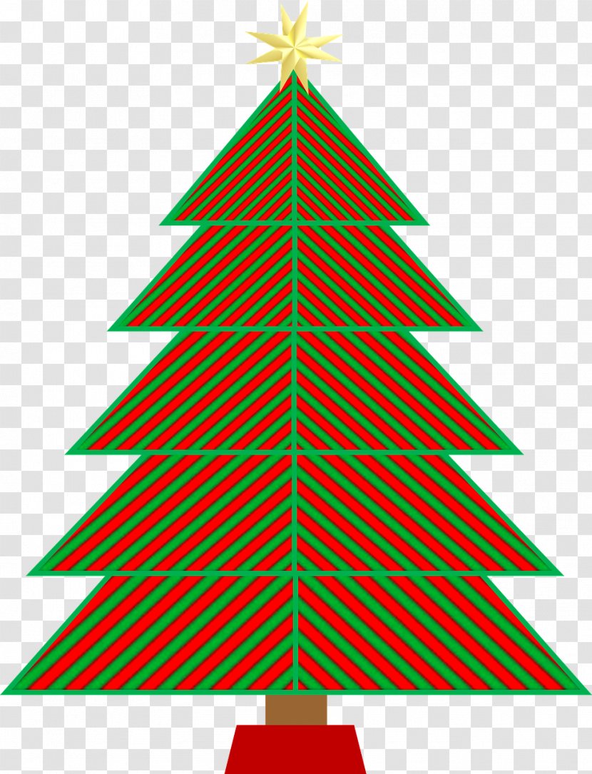 Christmas Tree Drawing Illustration - Grid-like Transparent PNG