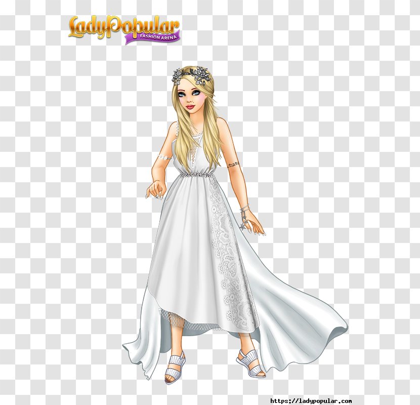 Lady Popular Fashion Dress Woman Gown - Heart - Good Vs Evil Transparent PNG