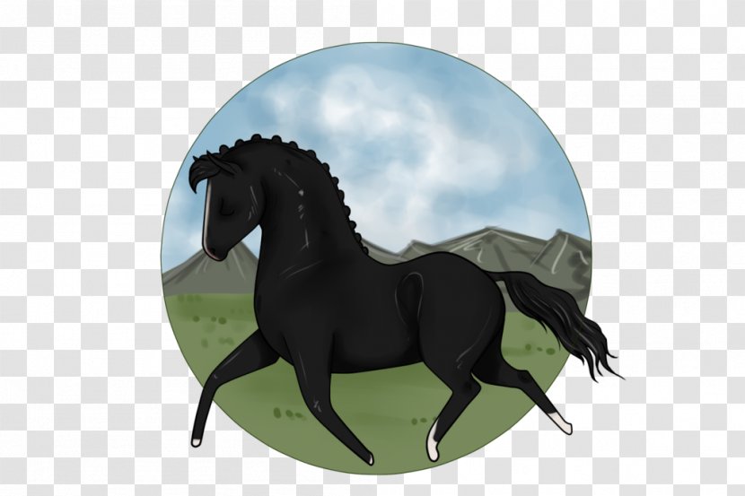 Stallion Mustang Rein Mare Halter - Pony - Black Damask Wallpaper Transparent PNG