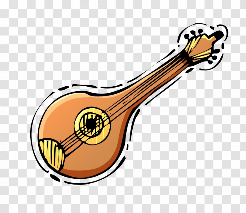 Plucked String Instrument Musical Instruments Art Quilling - Ukulele - Sitar Icon Transparent PNG