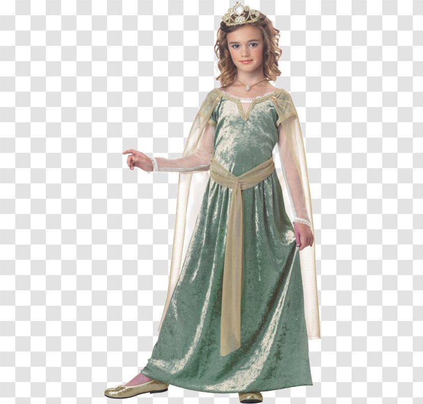 Guinevere King Arthur Costume Child Queen Consort - Flower - Medieval Princess Transparent PNG